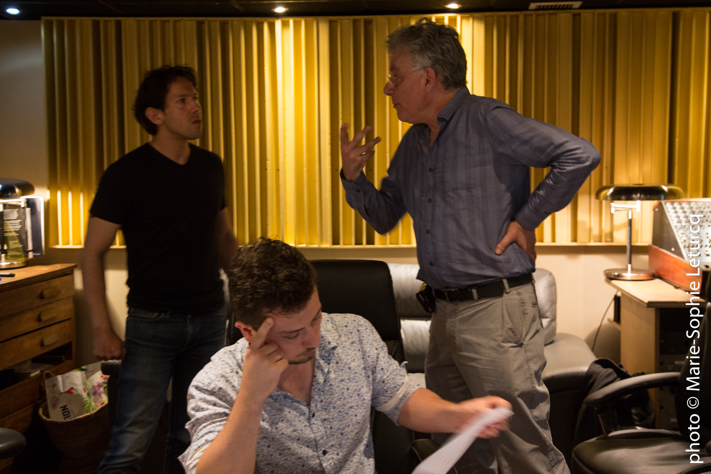 Avec Xavier Gagnepain en studio